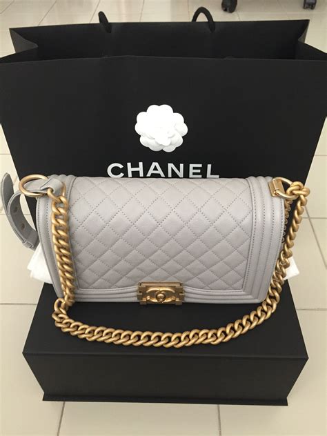 chanel boy large grey|Chanel boy original.